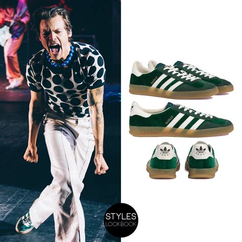 adidas harry styles gucci|Gucci gazelle shoes.